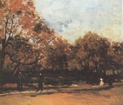 Vincent Van Gogh The Bois de Boulogne with People Walking (nn04) china oil painting image
